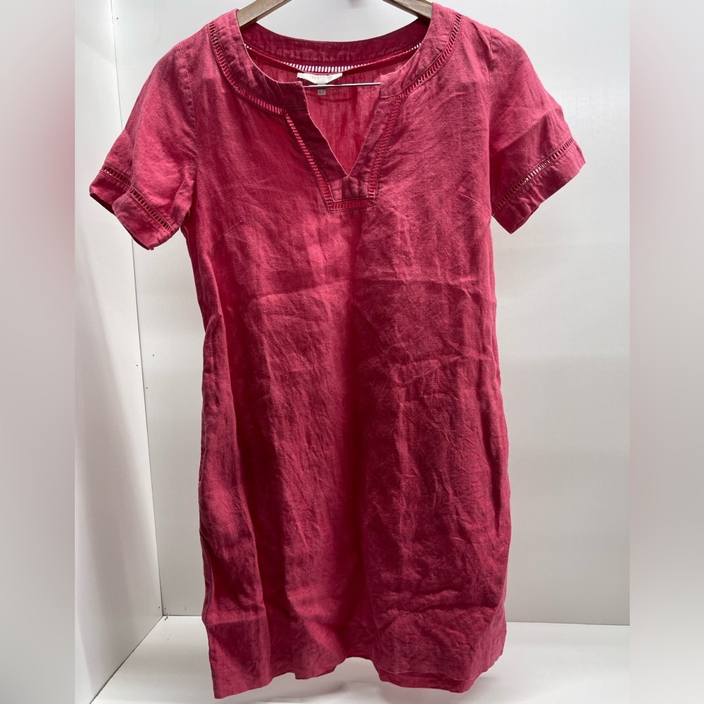 Hobbs London Berry 100% Linen Shift‎ Dress